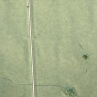Second close-up of the map of Gann Valley, South Dakota print showing more streets and buildings