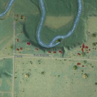 Second close-up of the map of Garden City, Minnesota print showing more streets and buildings