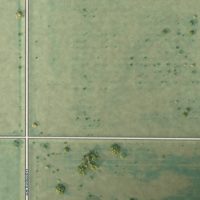 Second close-up of the map of Gardena, North Dakota print showing more streets and buildings