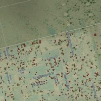 Second close-up of the map of Gardendale, Texas print showing more streets and buildings