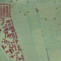 Second close-up of the map of Gardnerville, Nevada print showing more streets and buildings