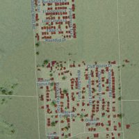 Second close-up of the map of Garnet, California print showing more streets and buildings