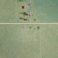 Second close-up of the map of Garrett, Illinois print showing more streets and buildings