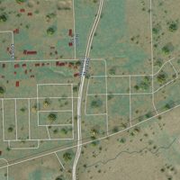 Second close-up of the map of Garrett, Washington print showing more streets and buildings