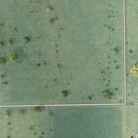 Second close-up of the map of Garrison, Nebraska print showing more streets and buildings