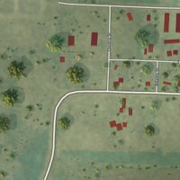 Second close-up of the map of Garvin, Minnesota print showing more streets and buildings