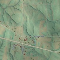 Second close-up of the map of Geary, Oklahoma print showing more streets and buildings