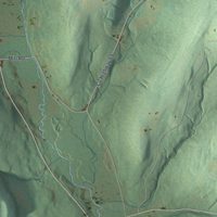 Second close-up of the map of Georgetown, New York print showing more streets and buildings