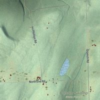 Second close-up of the map of German, New York print showing more streets and buildings