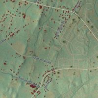 Second close-up of the map of Germany, Pennsylvania print showing more streets and buildings