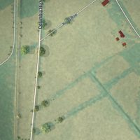 Second close-up of the map of Gifford, South Carolina print showing more streets and buildings