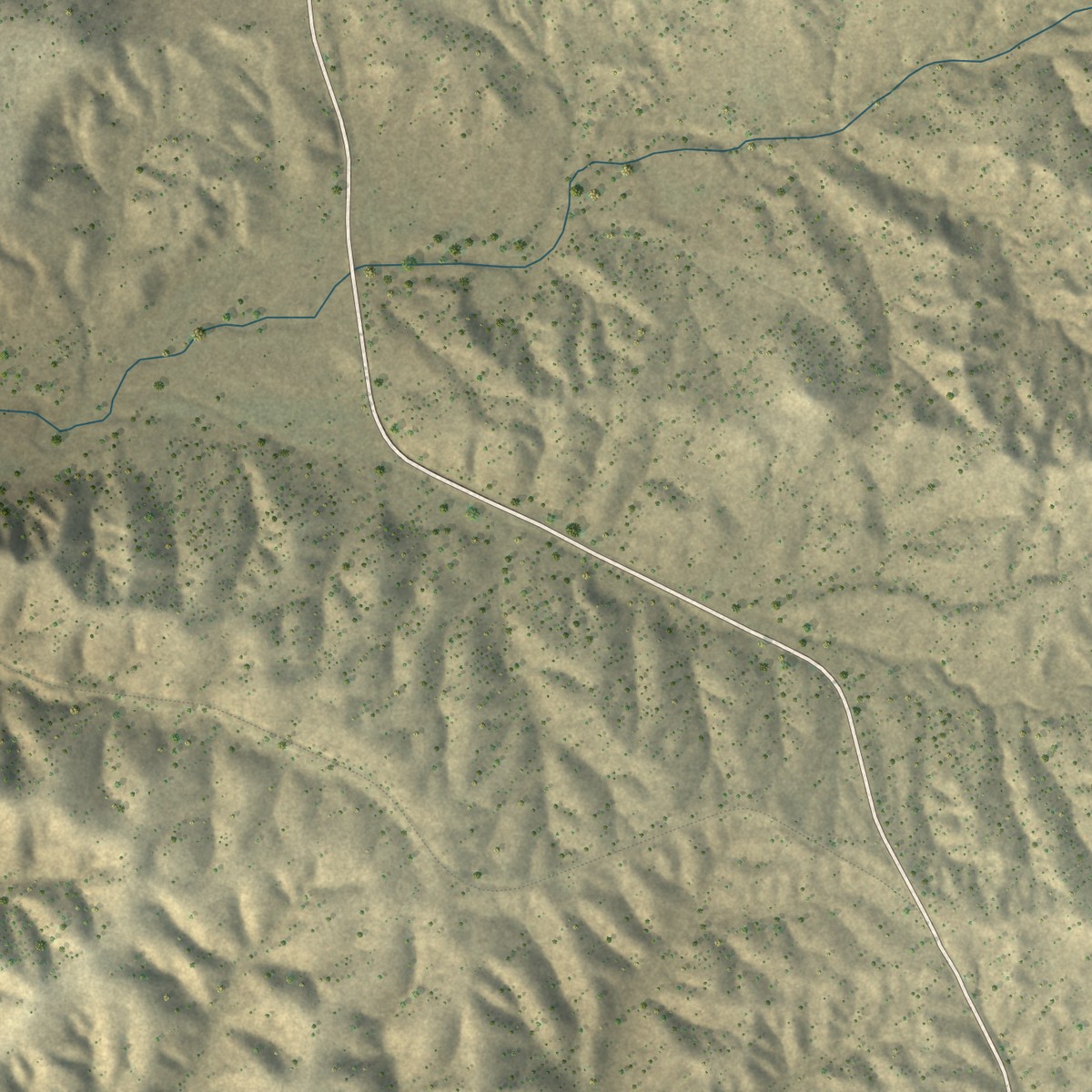 Second close-up of the map of Gila, New Mexico print showing more streets and buildings