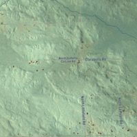 Second close-up of the map of Gilmore, Isabella County, Michigan print showing more streets and buildings