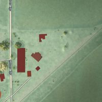 Second close-up of the map of Giltner, Nebraska print showing more streets and buildings