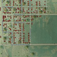 Second close-up of the map of Girard, Illinois print showing more streets and buildings