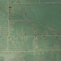 Second close-up of the map of Gladwin, Gladwin County, Michigan print showing more streets and buildings