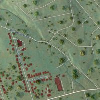 Second close-up of the map of Glenvar, Virginia print showing more streets and buildings