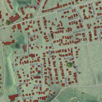 Second close-up of the map of Glenwood Landing, New York print showing more streets and buildings