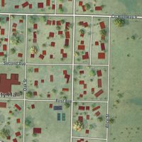 Second close-up of the map of Gonvick, Minnesota print showing more streets and buildings