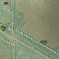 Second close-up of the map of Grace City, North Dakota print showing more streets and buildings