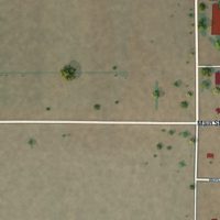 Second close-up of the map of Grady, New Mexico print showing more streets and buildings