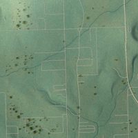 Second close-up of the map of Grandview, Oklahoma print showing more streets and buildings
