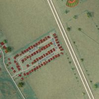 Second close-up of the map of Grandview, Texas print showing more streets and buildings