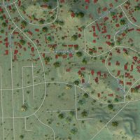 Second close-up of the map of Granite Hills, California print showing more streets and buildings