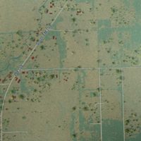 Second close-up of the map of Grays Prairie, Texas print showing more streets and buildings