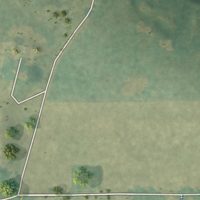 Second close-up of the map of Greenway, Arkansas print showing more streets and buildings