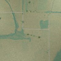 Second close-up of the map of Gregory, Arkansas print showing more streets and buildings