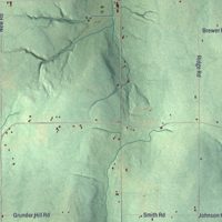 Second close-up of the map of Grove, New York print showing more streets and buildings