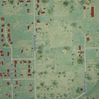 Second close-up of the map of Groveland, Idaho print showing more streets and buildings