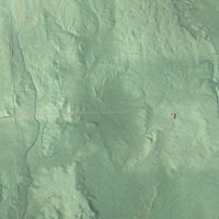 Second close-up of the map of Gustin, Michigan print showing more streets and buildings