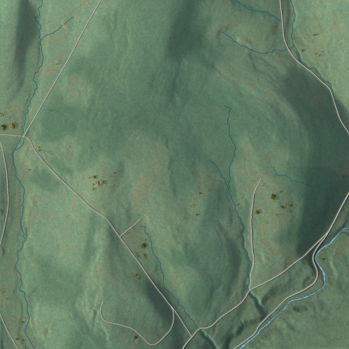 Second close-up of the map of Halcott, New York print showing more streets and buildings