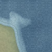 Second close-up of the map of Halibut Cove, Alaska print showing more streets and buildings