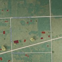 Second close-up of the map of Hallowell, Kansas print showing more streets and buildings