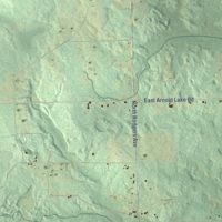 Second close-up of the map of Hamilton, Clare County, Michigan print showing more streets and buildings
