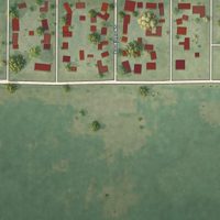 Second close-up of the map of Hammond, Illinois print showing more streets and buildings