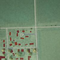 Second close-up of the map of Hampton, Nebraska print showing more streets and buildings