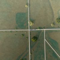 Second close-up of the map of Hannah, North Dakota print showing more streets and buildings