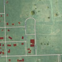Second close-up of the map of Hanover, Michigan print showing more streets and buildings