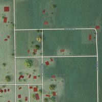 Second close-up of the map of Hardy, Nebraska print showing more streets and buildings