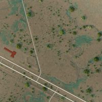 Second close-up of the map of Harrold, Texas print showing more streets and buildings