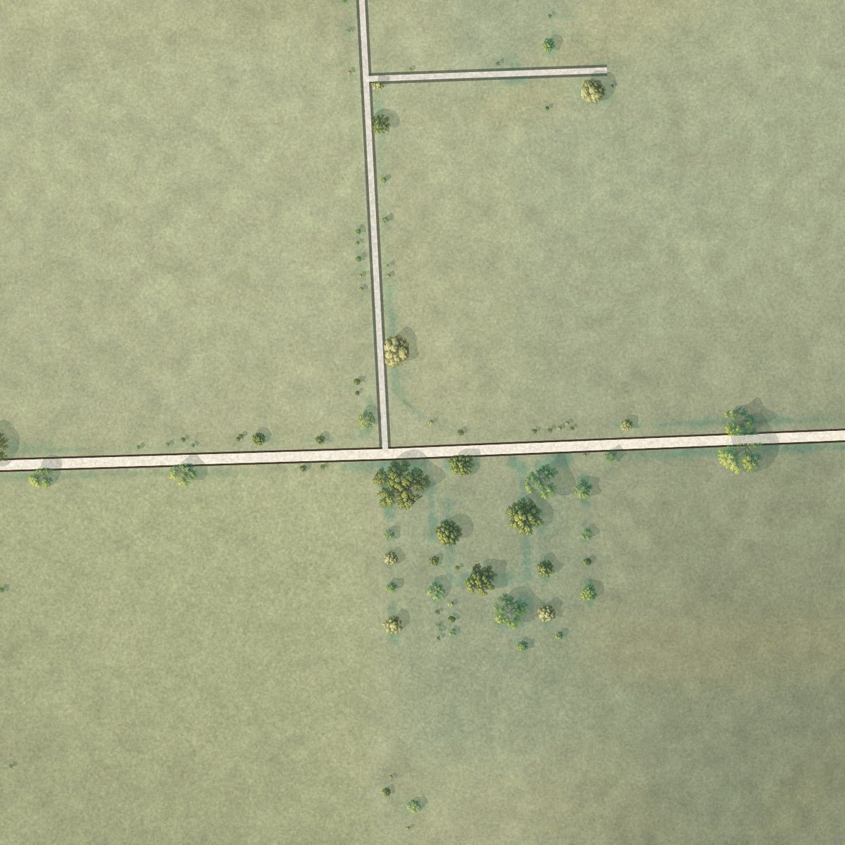 Second close-up of the map of Hartman, Colorado print showing more streets and buildings