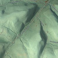 Second close-up of the map of Hartsville, New York print showing more streets and buildings