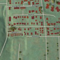 Second close-up of the map of Harwick, Pennsylvania print showing more streets and buildings