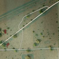 Second close-up of the map of Haswell, Colorado print showing more streets and buildings
