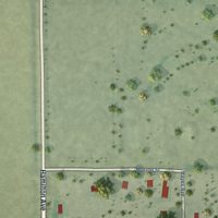 Second close-up of the map of Hayes Center, Nebraska print showing more streets and buildings
