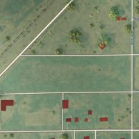 Second close-up of the map of Hazelton, Kansas print showing more streets and buildings